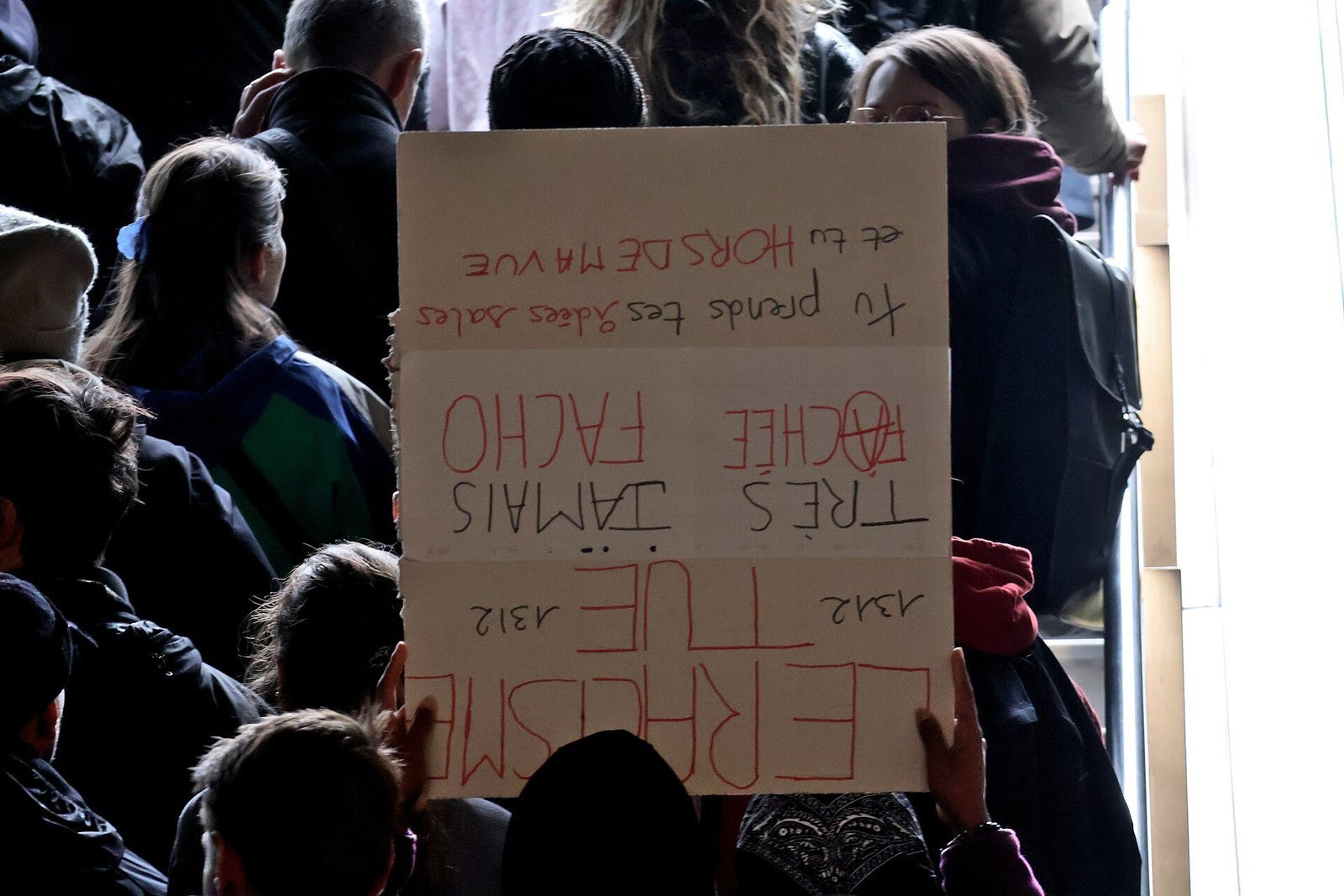 Protesters march in Paris on 24 October 2026.