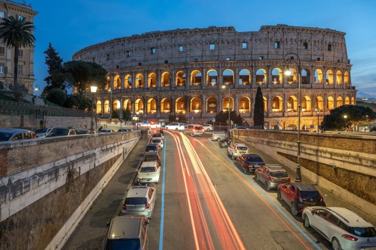 the Colosseum in Rome (illustrative).