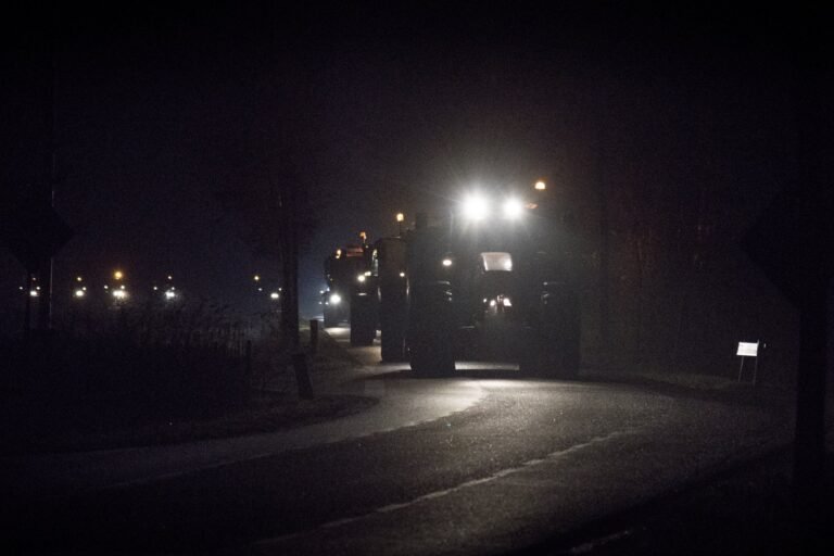 Dutch farmer protest with tractors, December 2019